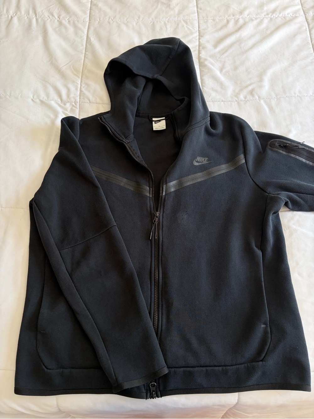 Nike Tech Fleece Full-zip Jacket Black Men’s Large